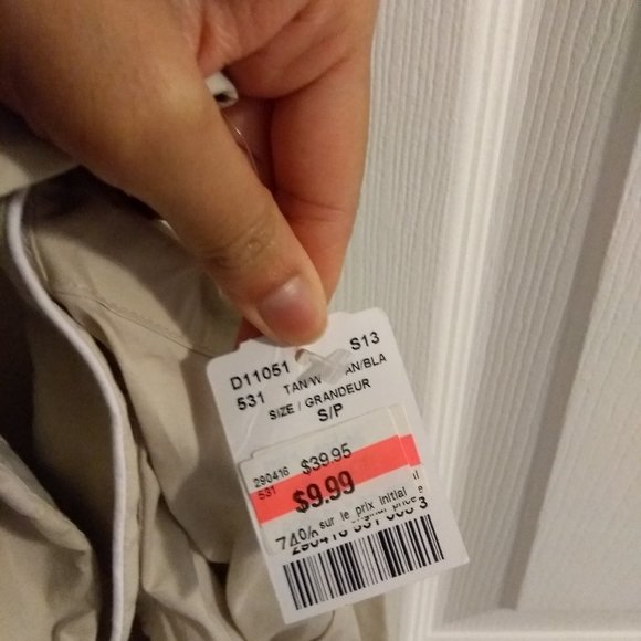 2 Beige Le Chateau Dress Shirts (One NWT) - Picture 6 of 6